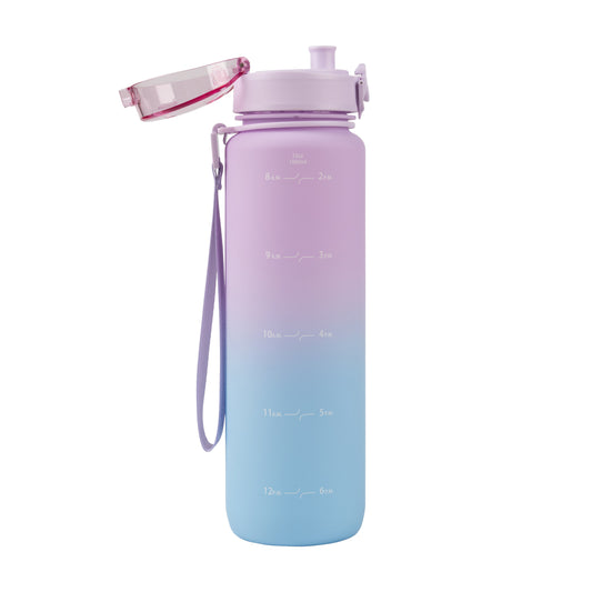 Coach 32 oz / 1 L Water Bottle with Time Marker and Chug Lid (Gradient)